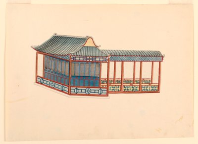 Dessin, Pavillon de la Chinoiserie, 1815-22 - Unknown artistUnknown artist