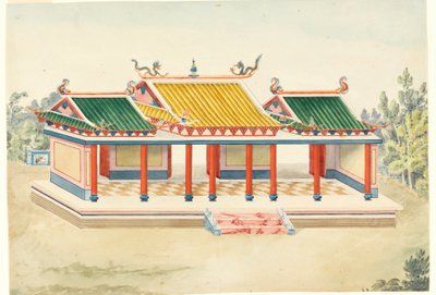 Dessin, Pavillon de la Chinoiserie, 1815-22 - Unknown artistUnknown artist
