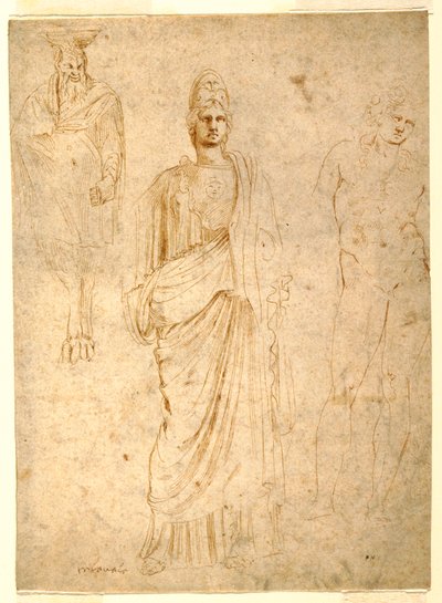 Dessin, figures classiques, vers 1550 - Unknown artistUnknown artist