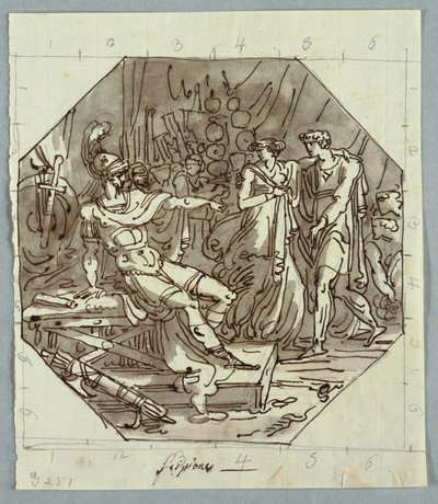 Dessin, Continence de Scipion, 1811 - Unknown artistUnknown artist