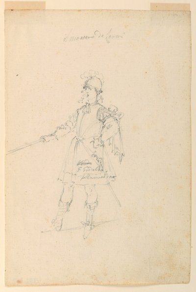 Dessin, création de costumes : Le maître d