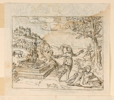 Dessin, Mort de Thisbé, 1600-1625 - Unknown artistUnknown artist