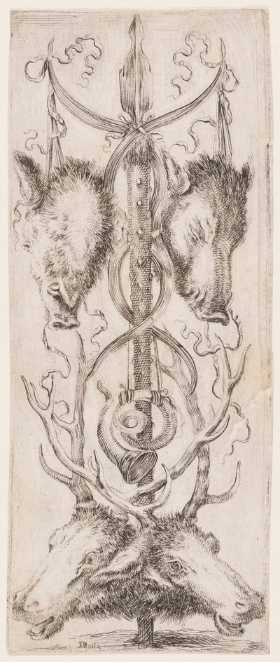 Estampe, ornements ou grotesques (ornement grotesque), vers 1653 - Unknown artistUnknown artist