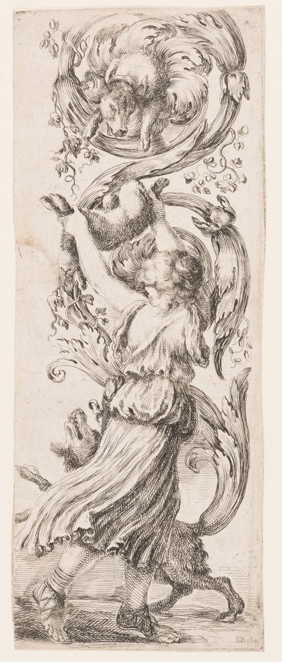 Estampe, ornements ou grotesques (ornement grotesque), vers 1653 - Unknown artistUnknown artist