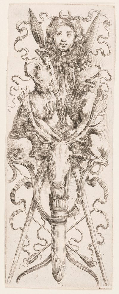 Estampe, ornements ou grotesques (ornement grotesque), vers 1653 - Unknown artistUnknown artist