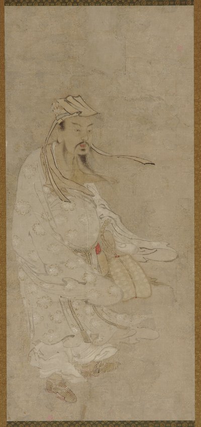 Un Chinois debout dans un vent fort - Unknown artist