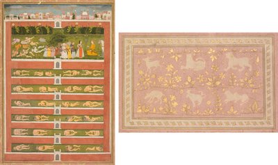 Une princesse et des démons devant un noble : Une feuille d