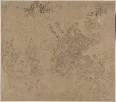 Album de thèmes taoïstes et bouddhistes : Recherche de la montagne : Feuille 41 - Unknown artist