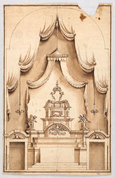Un autel avec une structure pour l