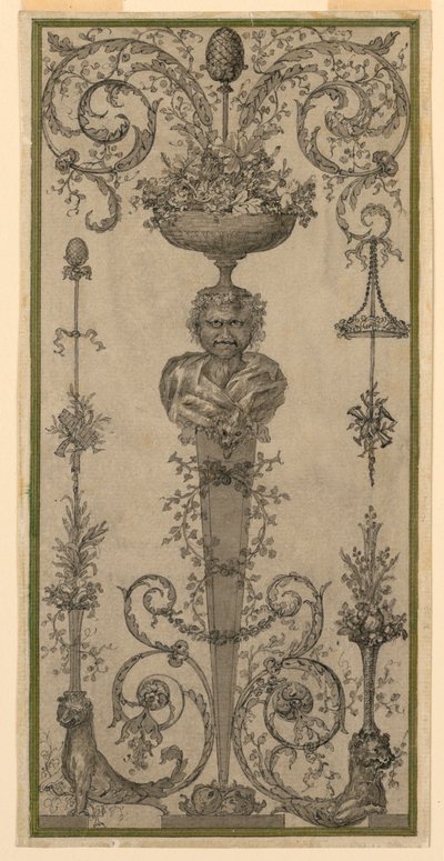 Design Arabesque pour un Panneau - Unknown artist