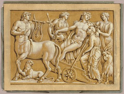 Bacchus dans son char avec ses serviteurs - Unknown artist