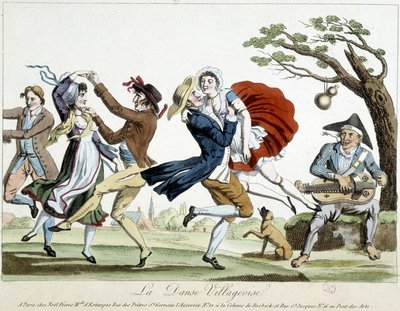 Bal : danse villageoise - s.d., fin 18e siècle, Carnavalet. - Unknown artist