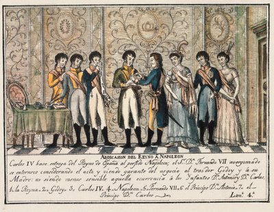Entrevue de Bayonne en 1808 suite à l