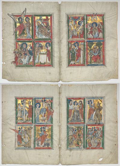 Bifolia avec des scènes de la vie du Christ - Unknown artist