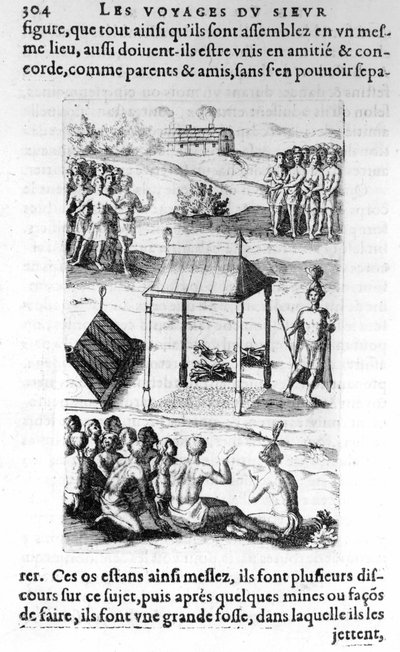 Canada : autochtones, dans « Les voyages de la Nouvelle France Occidentale, Dicte Canada, faits par le St Champlain Xaintongeois... de l