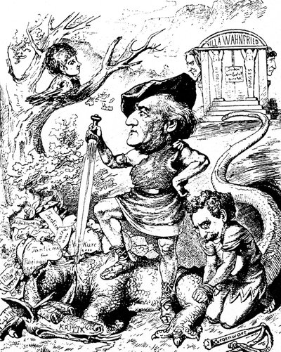 Caricature de Richard Wagner - Unknown artist