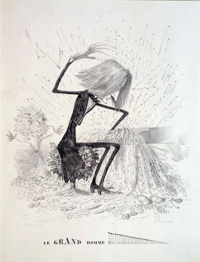 Caricature représentant le compositeur Franz Liszt - Unknown artist
