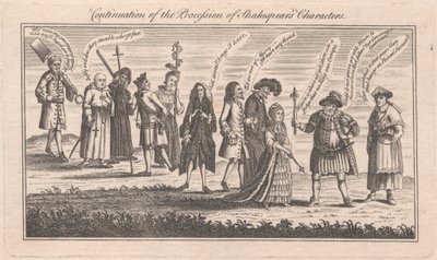 Continuation de la procession des personnages de Shakespeare - Unknown artist