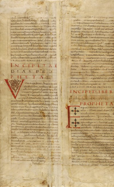 Initiale décorée V ; Initiale décorée E - Unknown artist