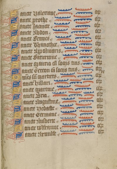 Page de texte décorée - Unknown artist