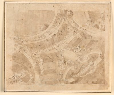 Conception pour un plafond - Unknown artist