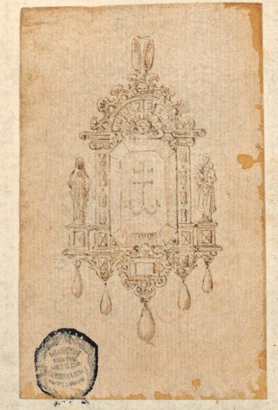 Conception pour un pendentif en forme de niche - Unknown artist