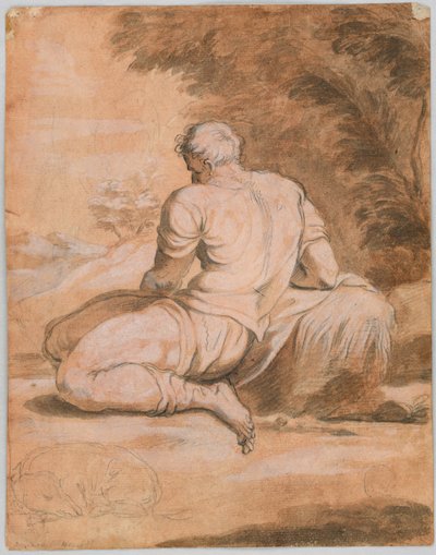 Étude de dessin : Narcisse (?) - Unknown artist
