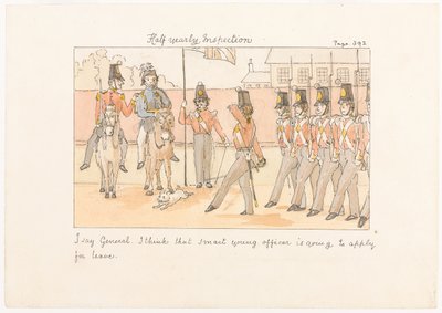 Inspection semestrielle, de Scènes de la vie dans un régiment d