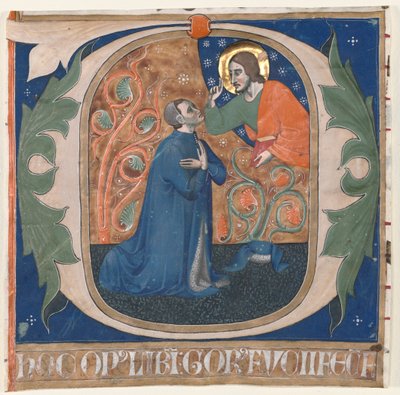 Initiale historiée (O) extraite d
