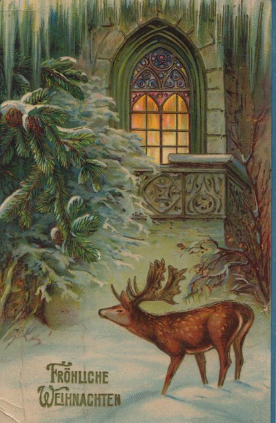 Carte de Noël historique avec un motif d