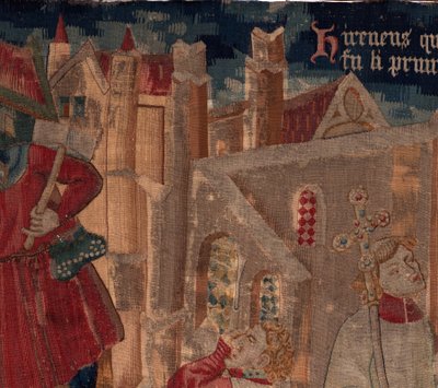 Histoire de Saint Piat et Saint Éleuthère, Scène 6 (détail en haut à gauche) - Unknown artist