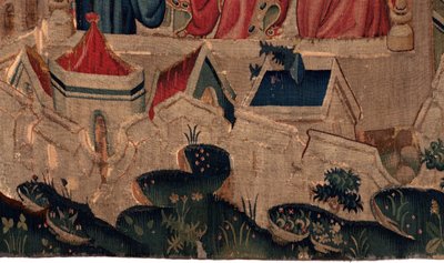 Histoire de Saint Piat et Saint Eleuthère, Scène 9 Saint-Éleuthère est confirmé comme évêque de Tournai (Au boin saint l