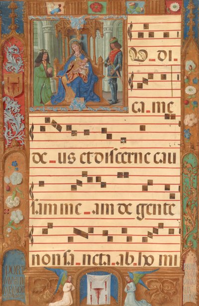 Initiale I : La Vierge et l