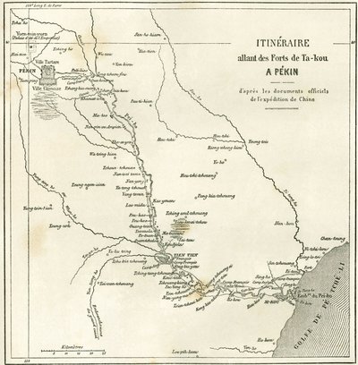 Itinéraire le long de la rivière Hai He près de Tien Tsin - Unknown artist