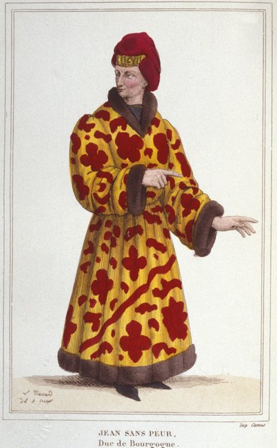 Jean sans Peur (1371-1419), Duc de Bourgogne. Gravure de 1830 - Unknown artist