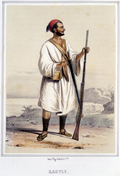 Homme kabyle à Alger durant la seconde moitié du 19e siècle - Unknown artist