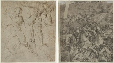 Laocoön (recto); Bataille du Pont Milvius (fragment) (verso) - Unknown artist