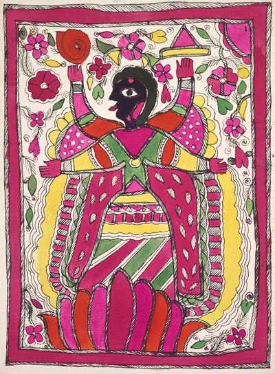 Grande figure à plusieurs bras face à gauche - Unknown artist