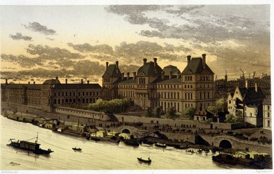 Le Louvre sous Louis XIV dans « Paris à travers les âges du 13ème siècle à nos jours » 1882 - Unknown artist
