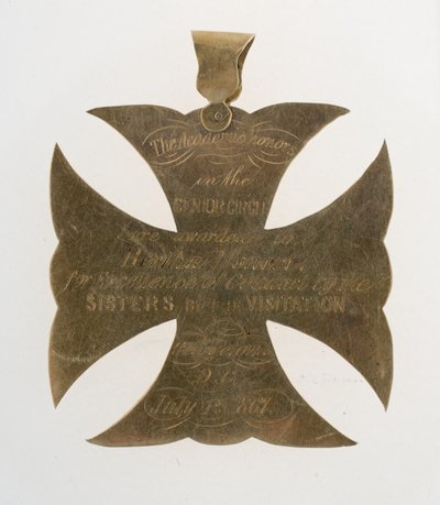 Pendentif croix de Malte décerné à Bertha Palmer - Unknown artist