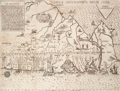 Carte du Chili compilée par les Jésuites - Unknown artist