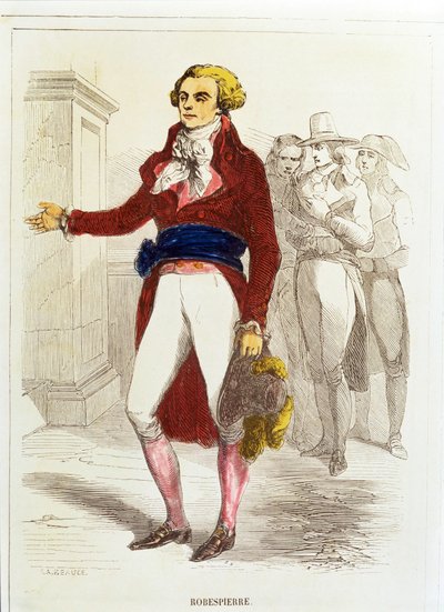 Maximilien Robespierre, Gravure à la main (gravure à la main) - Unknown artist