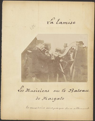 [Musiciens sur le bateau de Margate] - Unknown artist