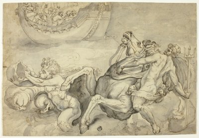 Neptune calme la tempête soulevée par Éole contre Énée ("Quos Ego") - Unknown artist