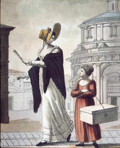 Vieux métier : la modiste et son assistante - Unknown artist