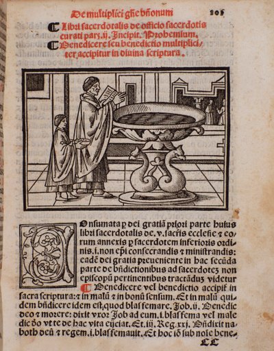 Page du livre liturgique « Liber Sacerdotalis » par Castellini - Unknown artist