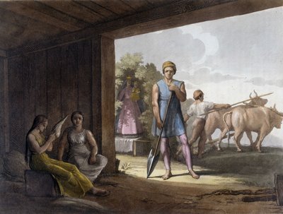 Colonisation paternaliste par les Jésuites utilisant le savoir-faire des Indiens Tupi Guaranis au Paraguay - Unknown artist