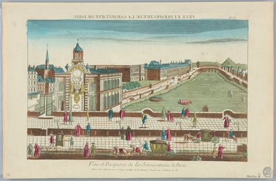 Peep-show, Vue et perspective de la Samaritaine de Paris, No. 62 - Unknown artist