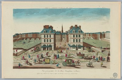 Théâtre optique, Vue Perspective de la Place Dauphine à Paris, No. 71 - Unknown artist
