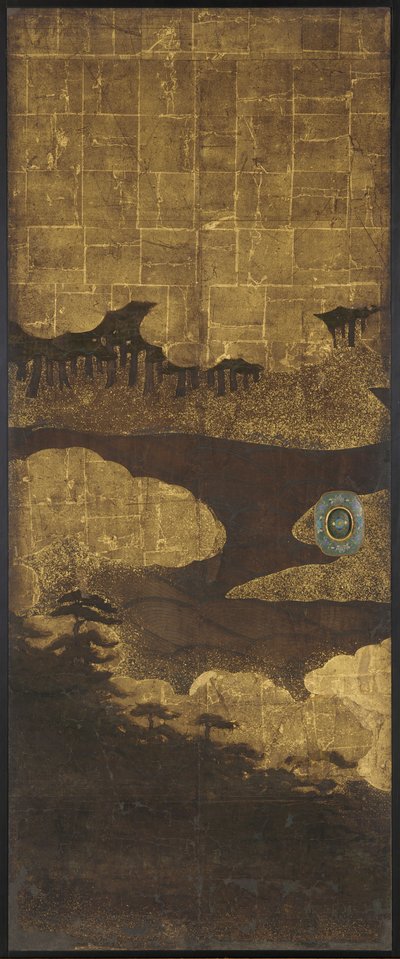 Pins, eau et nuages - Unknown artist